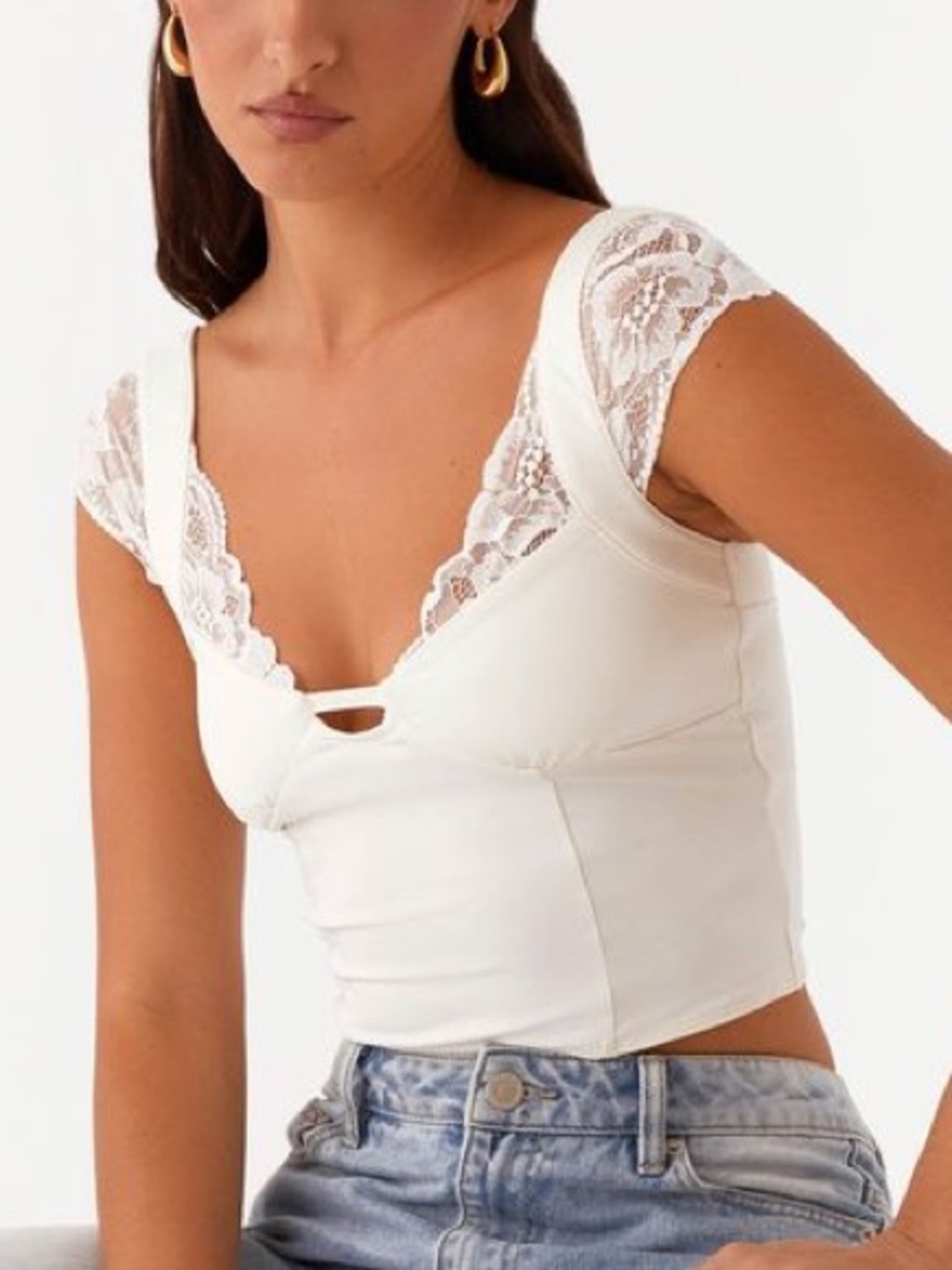 NWT Peppermayo Tabitha Lace Top